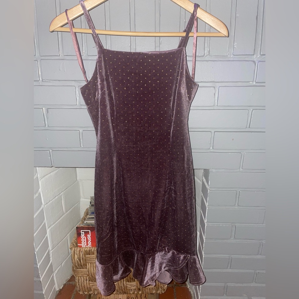 NWOT Velvet and Rhinestone Cocktail Dress